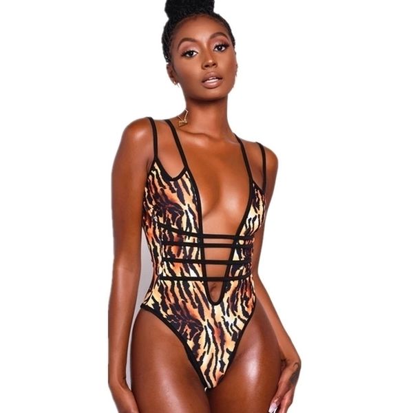 

leopard swimsuit thong bandage swimwear women high cut bathing suit micro swimsuit african print swimsuit y200824, White;black
