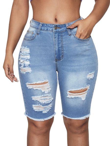 

sxy washed ripped raw hem denim shorts j3iz#, White;black