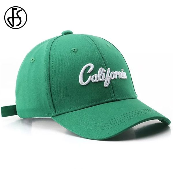 

fs summer beige green baseball caps for men women letter embroidery candy color hip hop trucker hat casquette 220627, Blue;gray