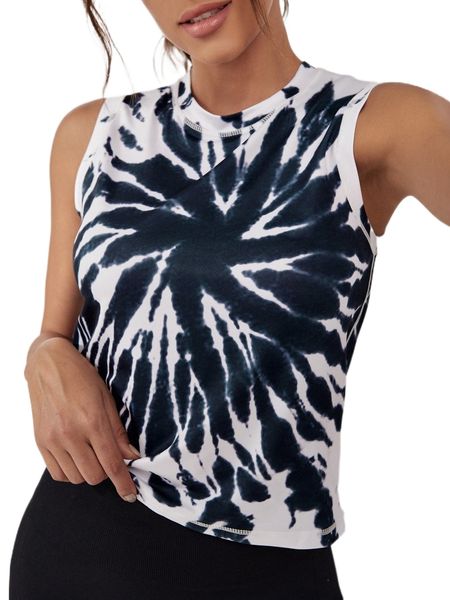

tie dye sports tank o02j#, Gray
