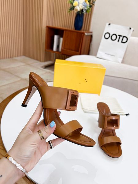 

with box men women fashion slippers luxury slides summer flat slipper trendy leather rubber sandal mens beach slide 0601, Black