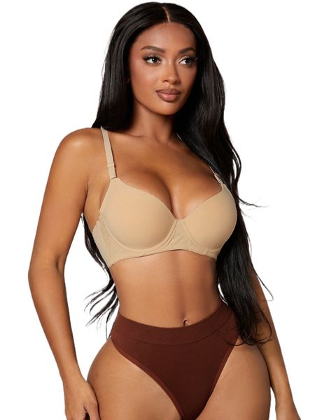 

solid underwire bra a93y#, Black;red
