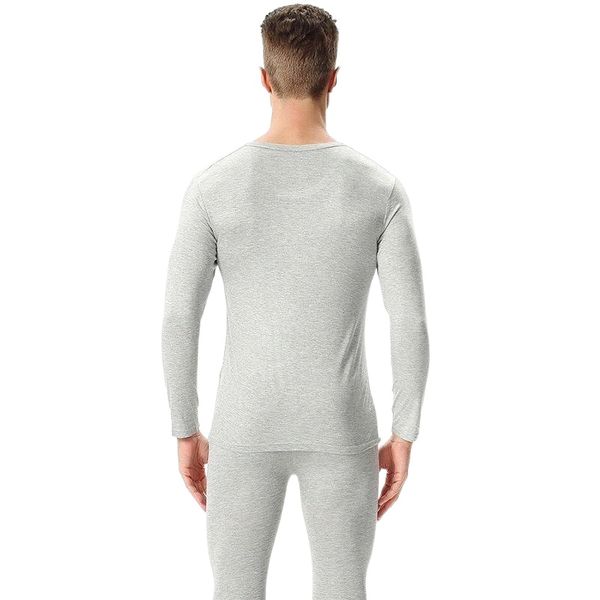 

men's thermal underwear 8xl 9xl plus size long johns modal cotton suit elastic slim warm clothes autumn winter thermo h3wh#, Black;white