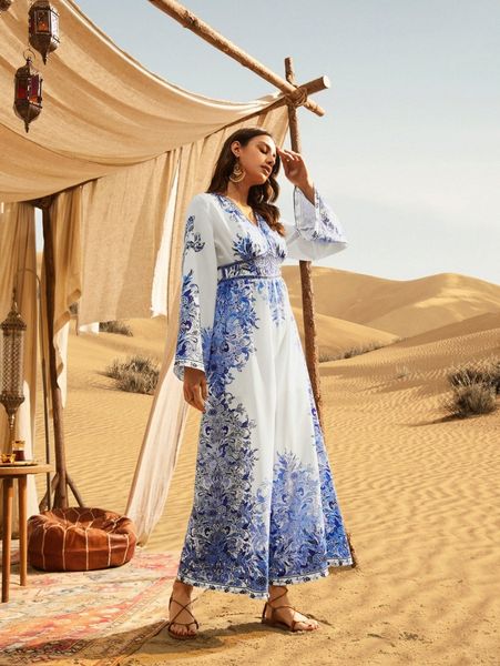 

floral flounce sleeve wide leg jumpsuit w2f3#, Black;white