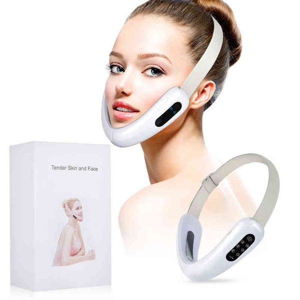 

high frequency micro current vibration beauty face slimming instrument massage masseter double chin color light v electric220505