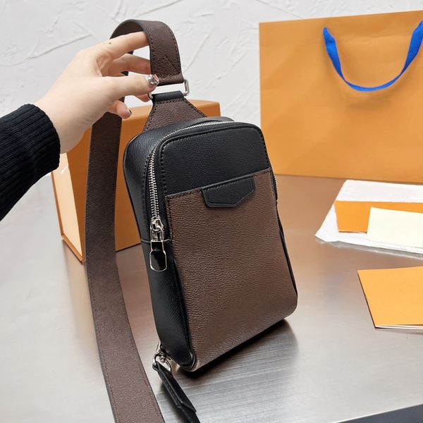 

chest bag designer leather sling shoulder bags backpack fashion classic pattern crossbody small causal daypack for women men outdoors hiking
