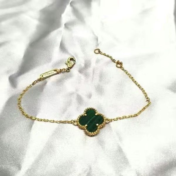 

fashion luxury clover bracelet designer gold jewelry chain for women wedding gift valentines day adults bracelets blue green black white