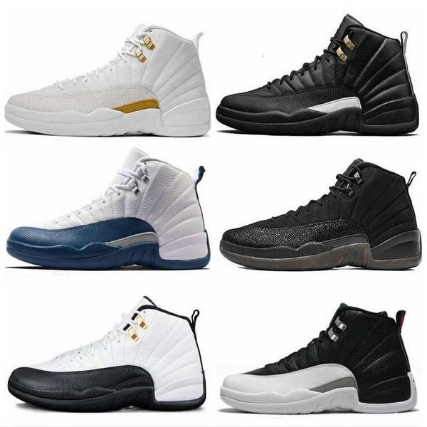 

with box jordn0s jumpman 12 12s mens basketball shoes retro sneakers ovo white women taxi blue suede flu game