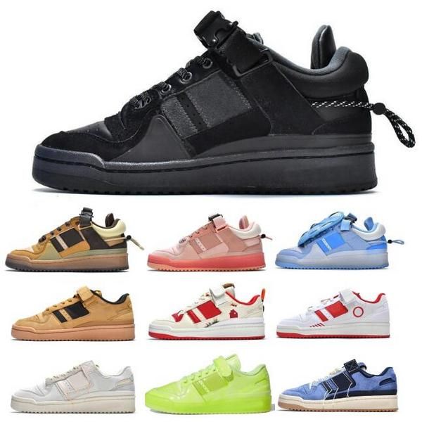 

forum 84 low bad bunny men women running shoes sneaker forums buckle back to school pink easter atmos wheat green 2022 designer trainers siz