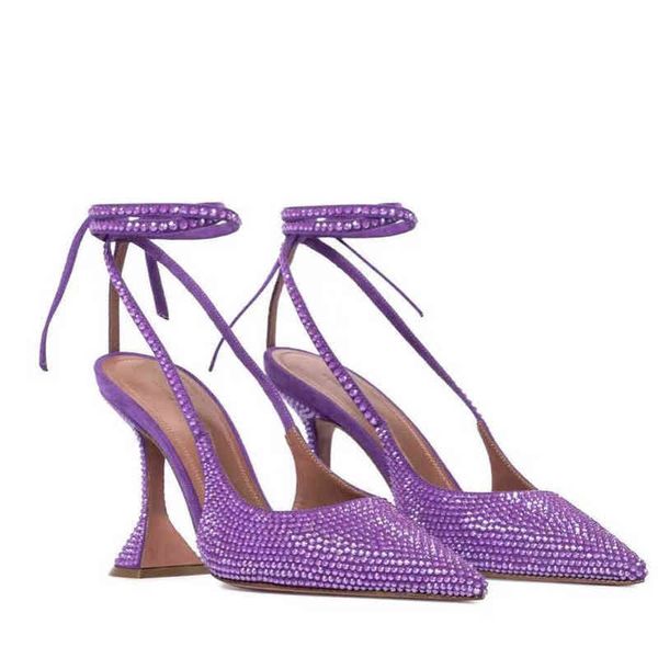 

fashion-red rhinestone wedding shoes fashionable women's high-heeled sandals new in 2022, Black