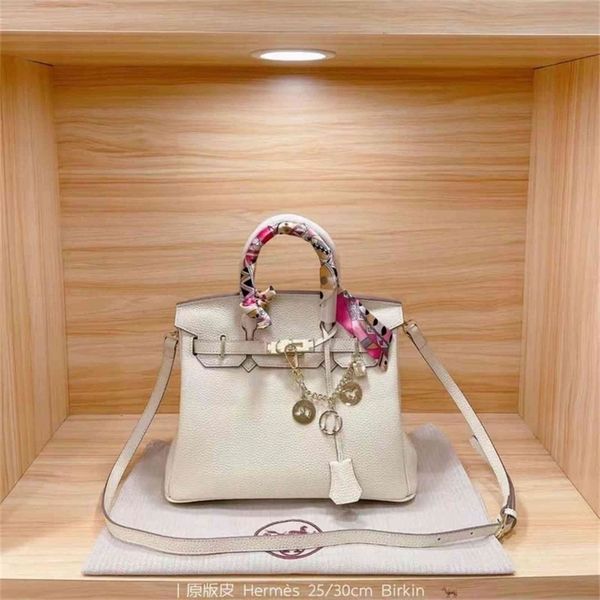 

2022 bags herme designer birkins new women pure leather flip platinum bag fahion veratile ingle houlder hopping have logo have logo