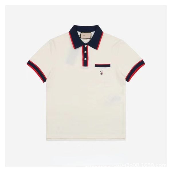 

designer men's t-shirts white short-sleeved brand polos summer, White;black