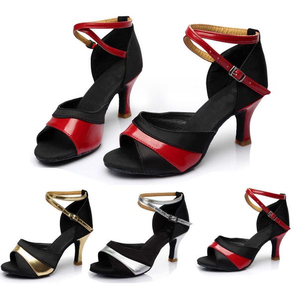 

elling girls latin dance shoes women sneakers for salsa ballroom high heel 5cm 7cm a06 designer classic luxury, Black