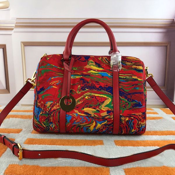 

graffiti pillow bag women handbag purse crossbody bags travel handbags classic letter print large capacity fashion zipper genuine leather sh