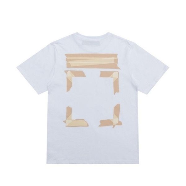 

fashion offs mens brand designer t shirts tees luxury t-shirt religious oil painting letter back arrow tshirts clothing loose cotton women, White;black