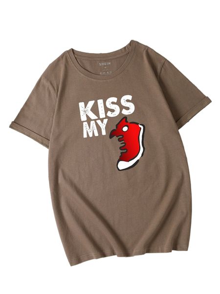

men slogan graphic tee g5f9#, White;black