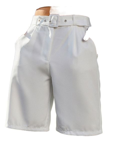 

eilly bazar high waisted belted bermuda shorts l8ur#, White;black