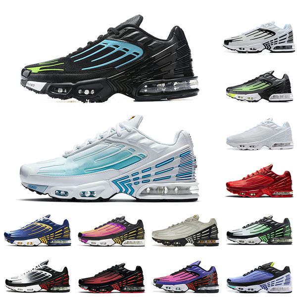 

tuned plus tn 3 laser blue running shoes mens womens soft cushions outdoor walking sports sneaker black light blue red with orange bone grey