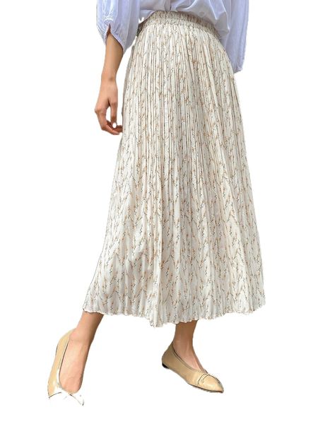 

dazy floral elastic waist skirt o9e0#, Black
