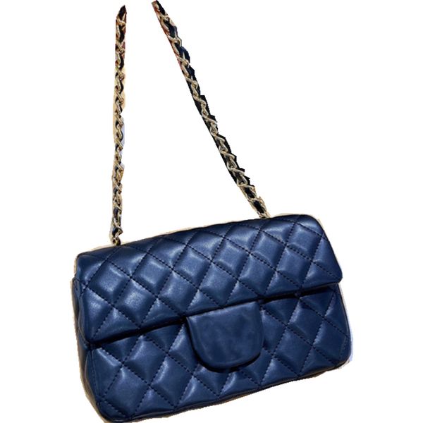 

20cm f/w ladies designer large mini shoulder bag classic flap vintage crossbody fanny pack leather diamond lattice quilted metal chain tote