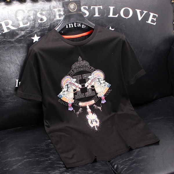 

men's t-shirts designer 2105 men's bottomed short sleeved t-shirt p6y22022, White;black