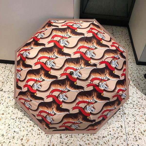 

vintage tiger umbrellas full automatic designer umbrella summer sunscreen men women parasols parasol umbrella