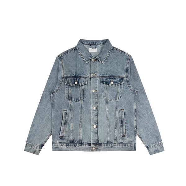 

new fashion crystal back embossed letter denim jacket for both sexes, Black;brown
