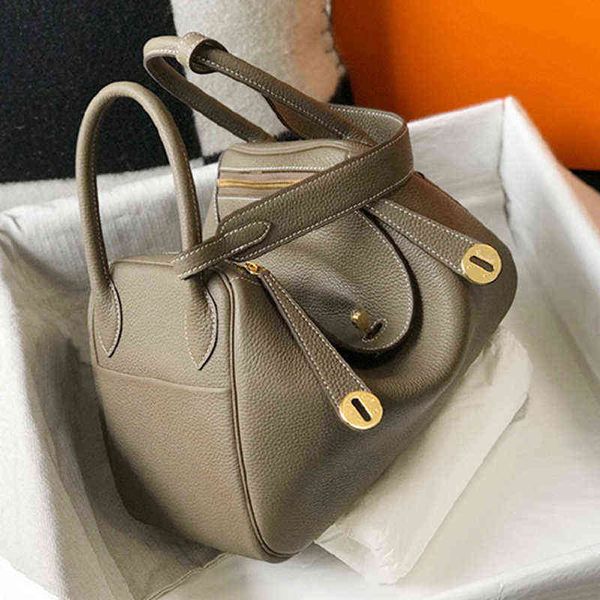 

designer herme handbags layer cowhide litchi pattern togo pilindi bag doctor bag leather women's one shoulder hand medicine