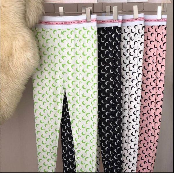

women ss multicolor print seamless leggings, Black