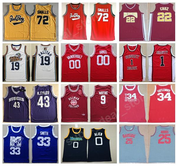 

movie jersey basketball 1 shawty 33 smith 00 steve urkel 1 fredro starr shorty 22 timo cruz 34 jesus shuttlesworth 0 alien aaliyah, Black;red