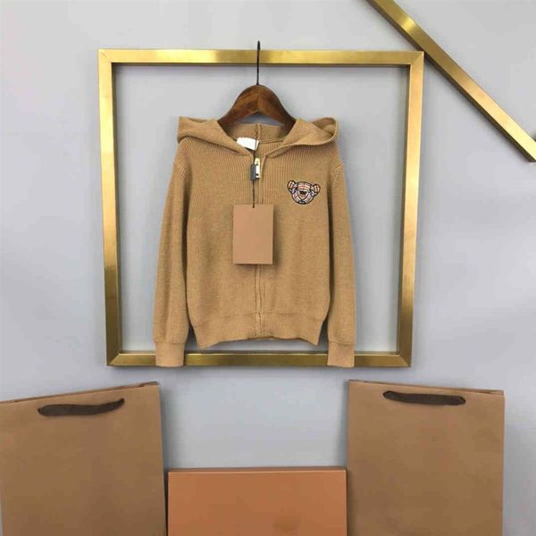 

high-endchildren's zipper cardigan bbr sweaters childrens autumn design knitted jacket long sleeve wear size 90-140277x, Blue