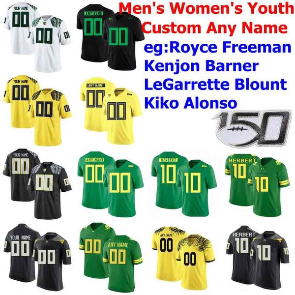 Oregon Ducks College Futebol Futebol Feminina Royce Freeman Jersey Kenjon Barner LeiRette Blount Alonso Rare Verde Costume Costume