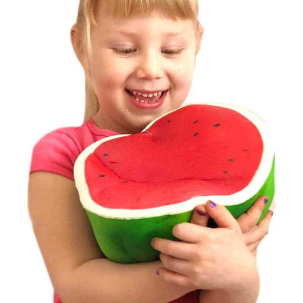 

en71/astm wholale 25cm big squishy toys soft slow rising fruit watermelon giant3610