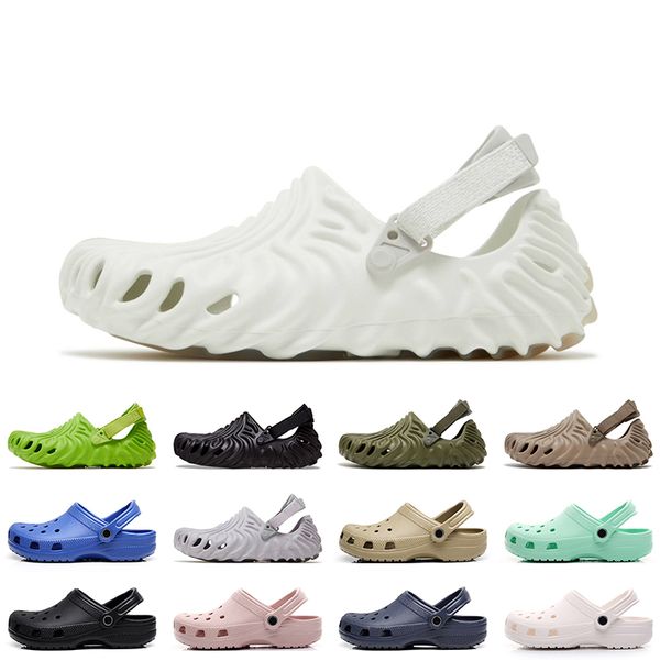 

croc slides crostile crocodiles beach shoes designer slippers women mens platform luxurys sandals salehe bembury x pollex clog stratus white, Black