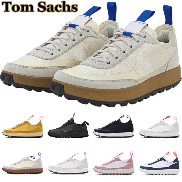 

2022 tom sachs x craft general purpose shoe men women casual shoes light bone wheat yellow white black mens trainers outdoor sports sneakers, White;red