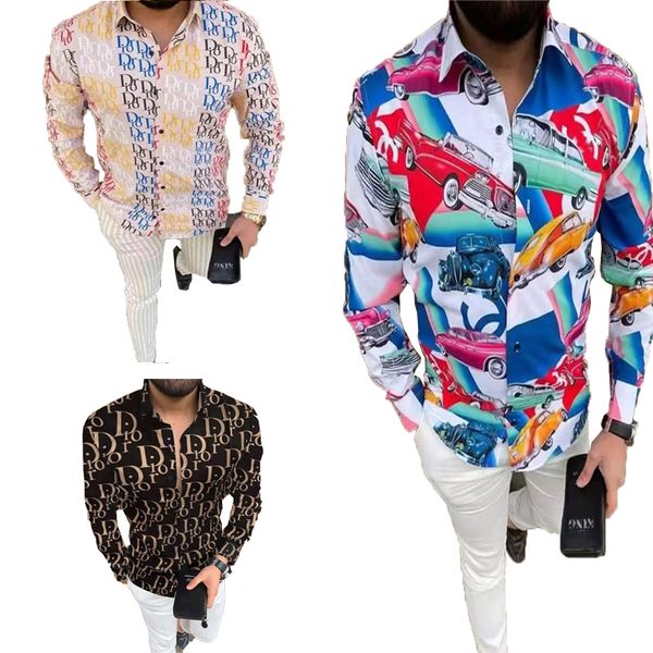 

designer cocktail polos shirt shirts for men designs hawaiian summer loose fashion letter printed button down urban style hawaii plus size c, White;black