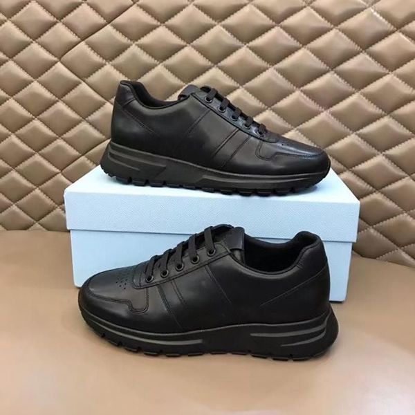 

designer shoes men prax 01 sneakers real leather platform flat trainers cloth lace-up runner breathable canvas shoe rubber sole, Red;white