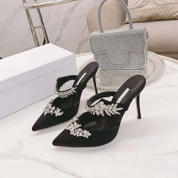 

woman heels shoes pointed toes shoe real leather sandals slippers casual shoe eu:35-42 by shoe02 01, Black