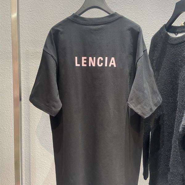 

tee t-shirts excelent sense version new front and back english alphabet printing couple t-shirt short sleeve clothes_6x57, White