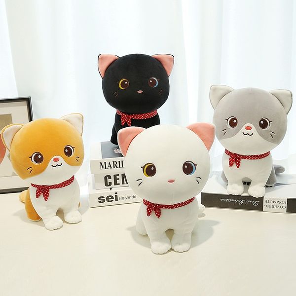 24 cm süße Katze Plüschtier Kawaii Stofftier hochwertiges Kissen Anime Puppen Jungen Mädchen Geschenke Großhandel