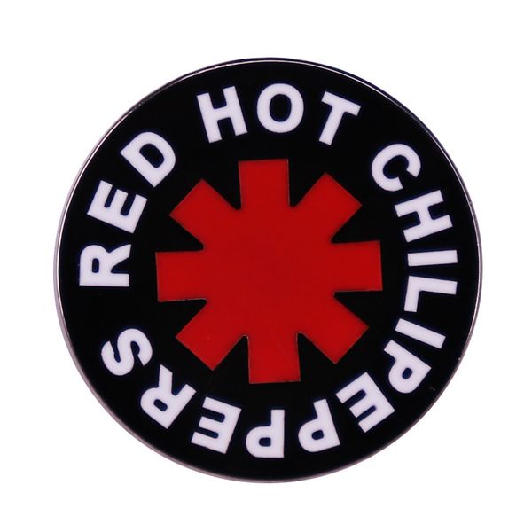 

red pepper enamel pin badge rock band music inspired brooch, Blue
