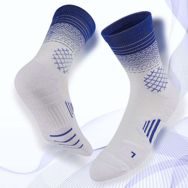 

designer basketball socks men's sports socks outdoor medium tube sock thickened towel bottom sweat-absorbing breathable tennis running, Black