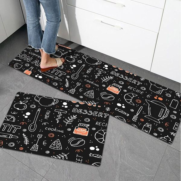 Tappeti Cucina Tappeto Antiscivolo Lungo Corridoio Impermeabile Porta d'ingresso Zerbino Per Camera Da Letto Soggiorno Comodino Tappeti Tapis TapeteTappeti Auto