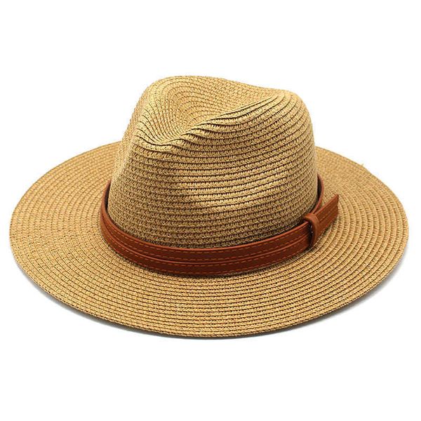 

belt embellished outdoor jazz beach sun hat fashion women man straw vintage fedora girls panama, Blue;gray