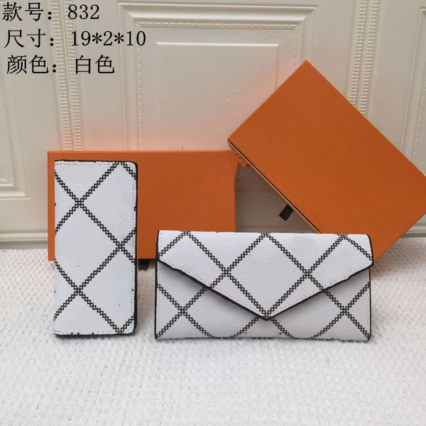 

fashion ladie clutch wallet evening bags pu leather wallets single zipper wallet ladies long classic walletes with orange box card 828 834 8