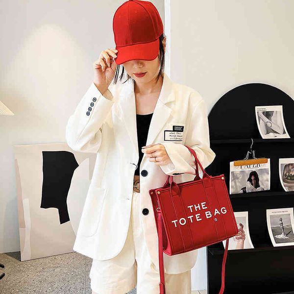 

marc tote bags designer bag women leather handbag fashion simple shoulder wallet luxurious shopping crossbody bags 220609