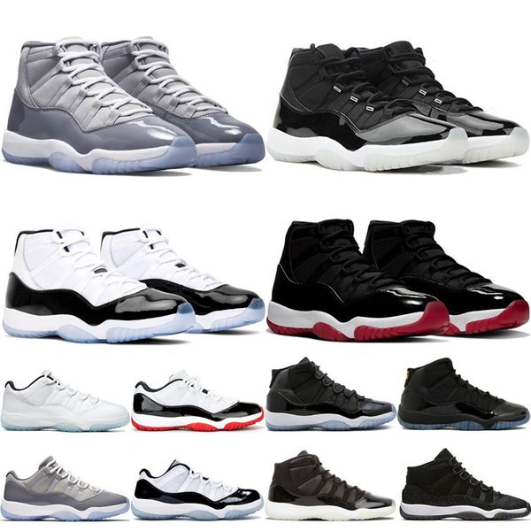 

men women 11s shoe basketball shoes cool grey sneaker mens womens concord 45 prom night 25th anniversary sneakers outdoor sports trainers eu