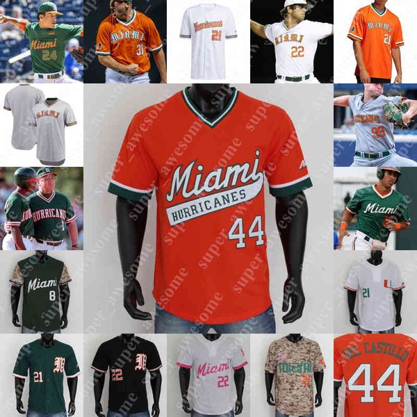 

ncaa miami hurricanes baseball jersey cj kayfus dominic pitelli yohandy morales dorian gonzalez jr maxwell romero jr jacob burke edgardo, Black
