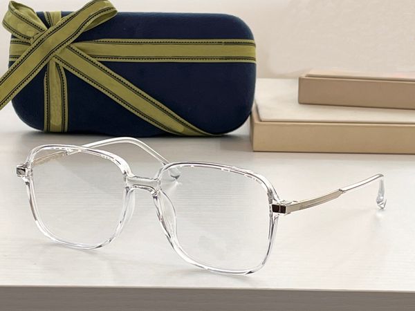

new silver sunglasses hd anti-blue light personality contrast color trend transparent thin frame sven glasses, White;black