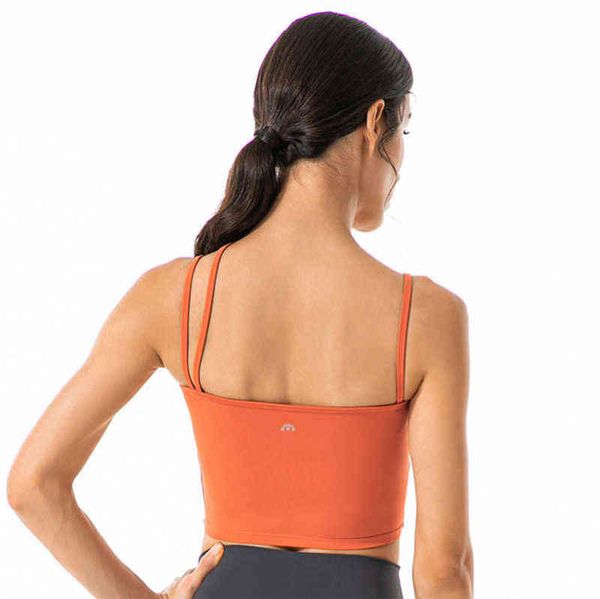 

lulu lu-ds187 bras brand bra female beautiful back asymmetric diagonal shoulder strap underwear shockproof gathered yoga vest ybhl, Red;black